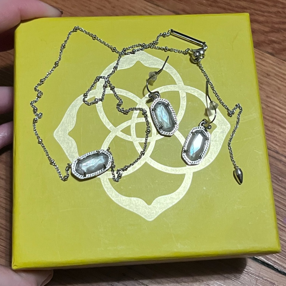 Kendra Scott Elisa & Lee RHOD gray illusion gift set